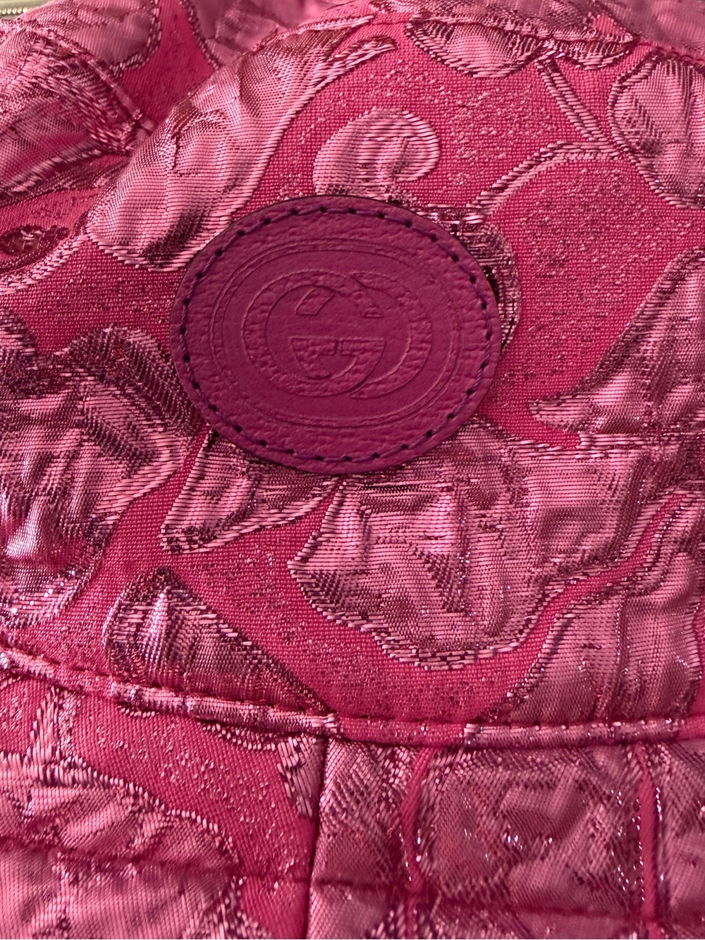 Gucci Reversible Hot Pink Jacquard Bucket Hat - Picture 3 of 8